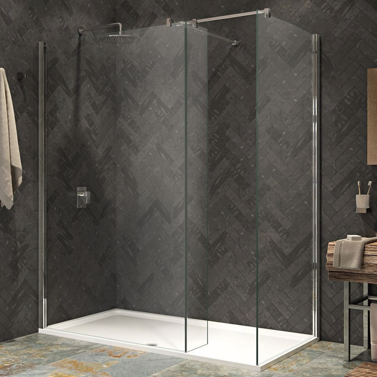 Product Lifestyle image of Kudos Ultimate 2 1400mm Walk In Shower Enclosure and Tray