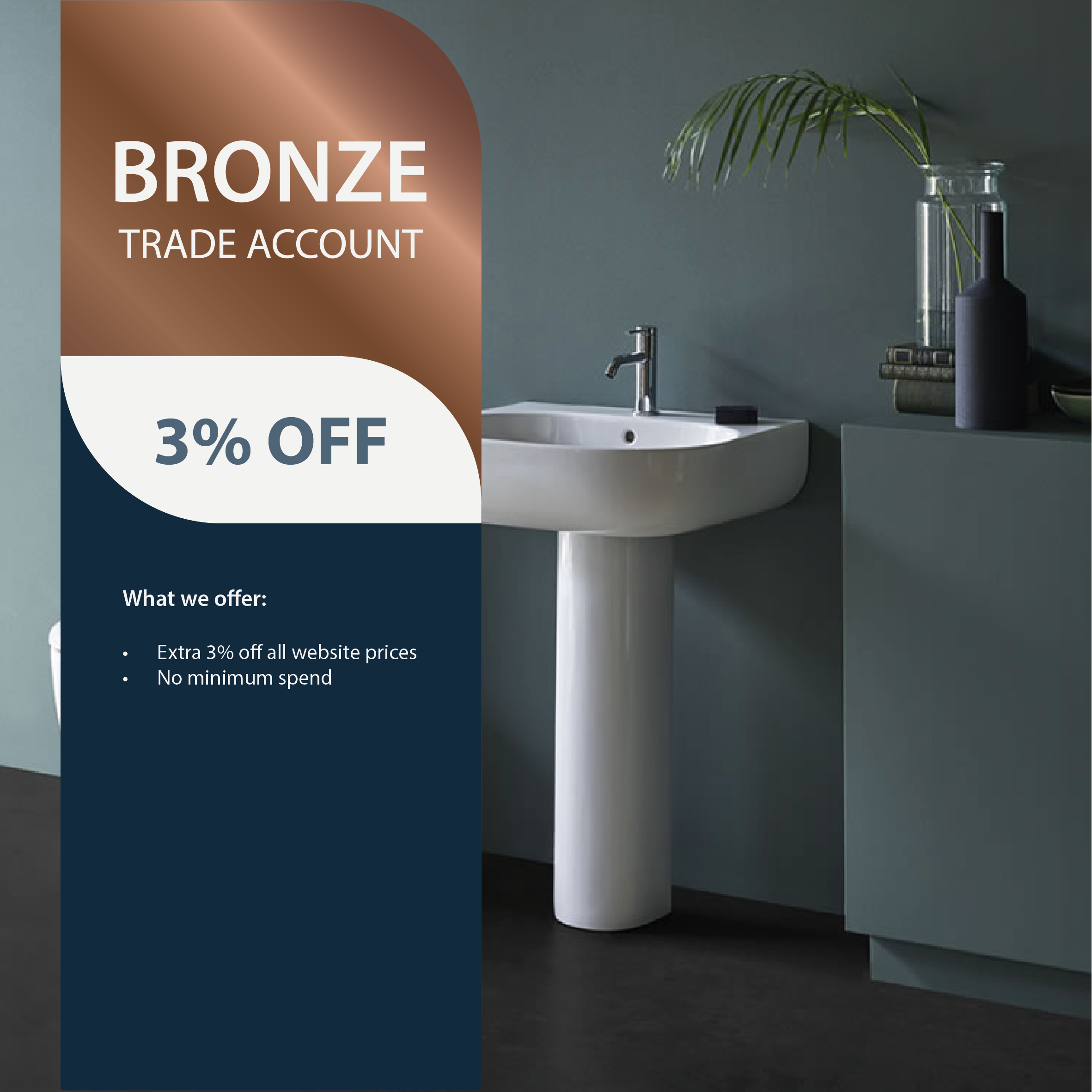 Image of Sanctuary Bathrooms Trade Account Bronze Package Benefits