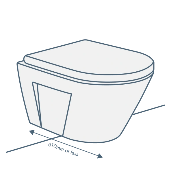 Short Projection Wall Hung Toilets Sanctuary Bathrooms