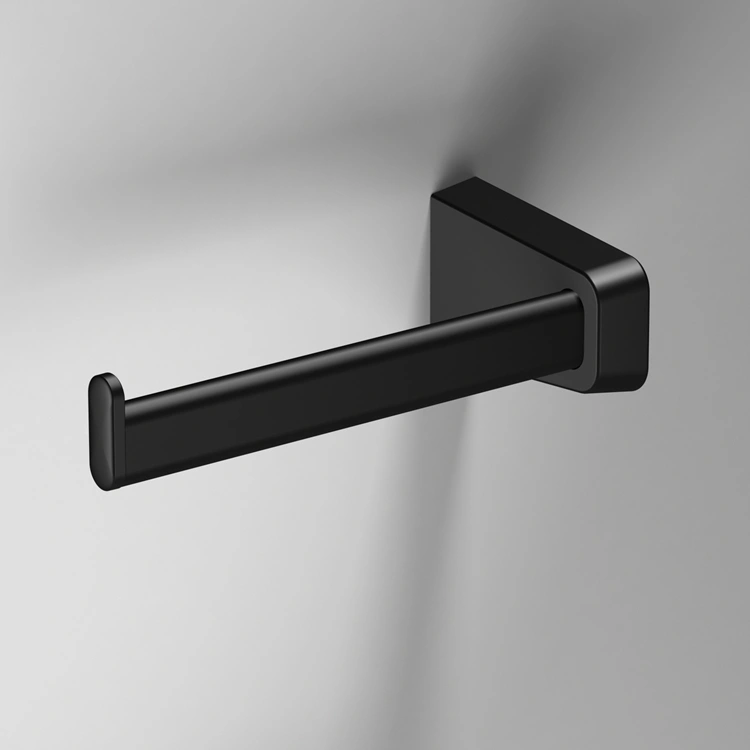 Photo of Bathroom Origins S6 Black Open Toilet Roll Holder
