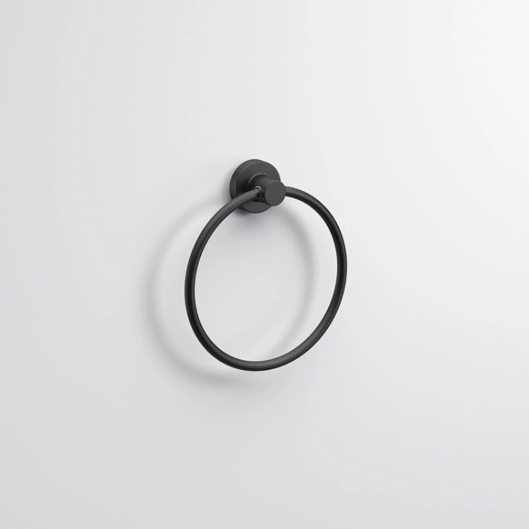 Bathroom Origins Tecno Project Black Towel Ring Sanctuary Bathrooms