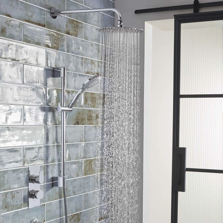 Roper Rhodes Clear Dual Function Shower w/ Head & Riser Rail