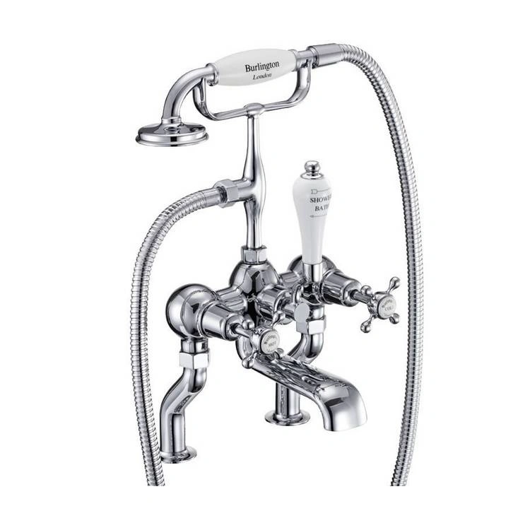 Burlington Claremont Deck Mounted Bath Shower Mixer Sanctuary Bathrooms