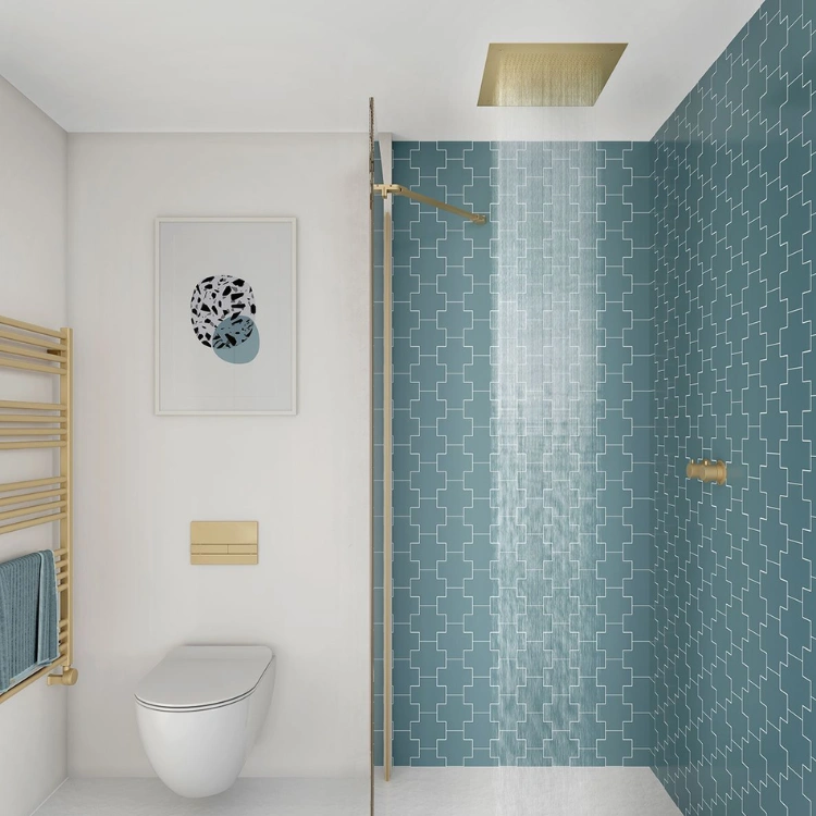 Crosswater Tranquil 380 Brushed Brass Recessed Shower Head Sanctuary