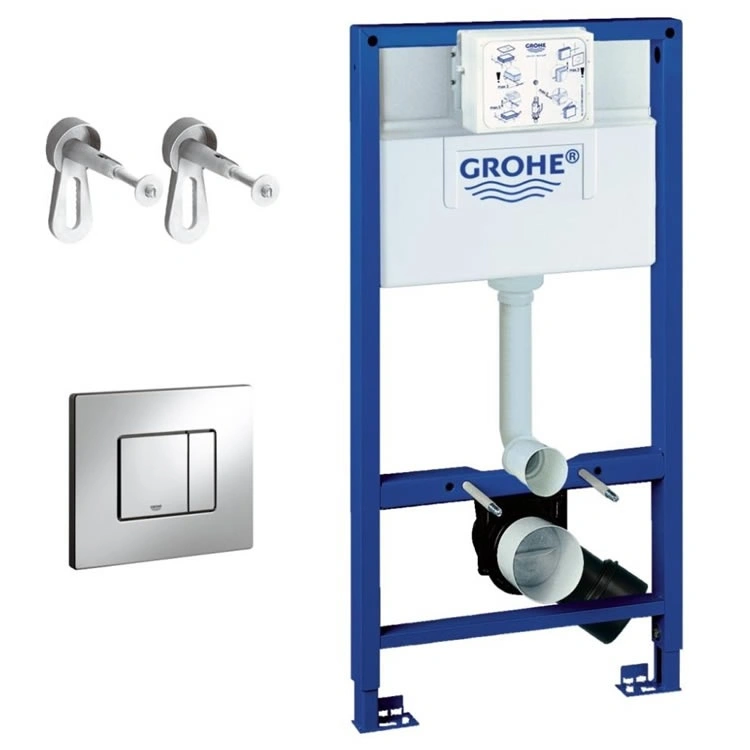 wall hung toilet cistern  skate plate & rimless pan wc 4005176863929 GROHE Grohe rapid 7in1 frame 