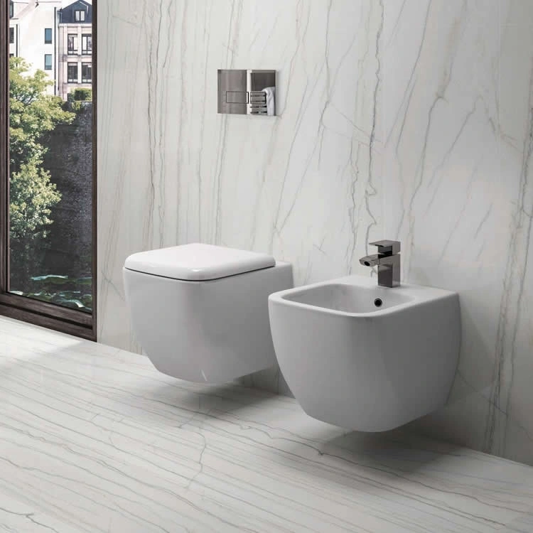 RAK Metropolitan Wall Hung Bidet With Hidden Fixations Sanctuary