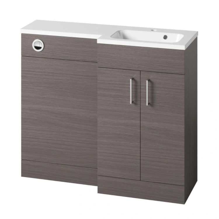 Tavistock Nexus 1000mm Urban Grey, Brooklyn Grey Avola Modern Sink Vanity Unit Toilet Package