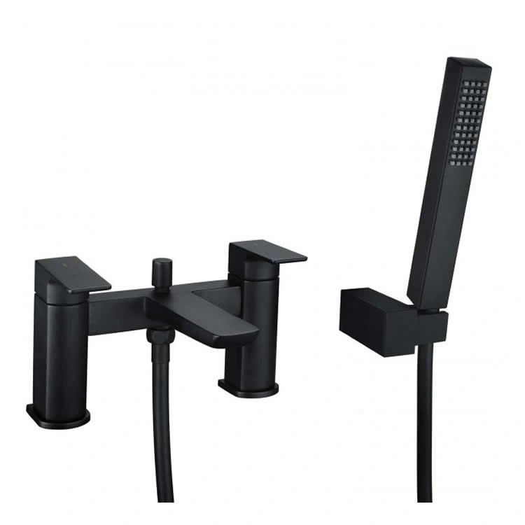 RAK Moon Matt Black Bath Shower Mixer RAKMOO3005B Sanctuary Bathrooms