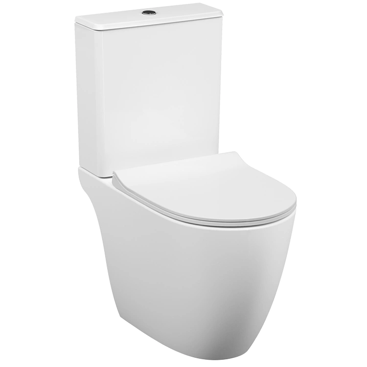 Home Toilets KLARA Toilet WC Close Coupled Comfort Height Rimless Heavy