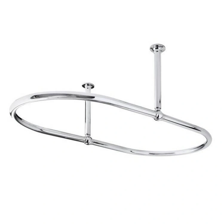 Bc Designs Victrion Oval Shower Curtain, Shower Curtain Pole Rings