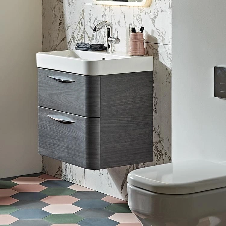 Roper Rhodes System 600mm Umbra Wall Mounted Vanity Unit And Basin Sanctuary Bathrooms - Wall Mounted Bathroom Sink Units