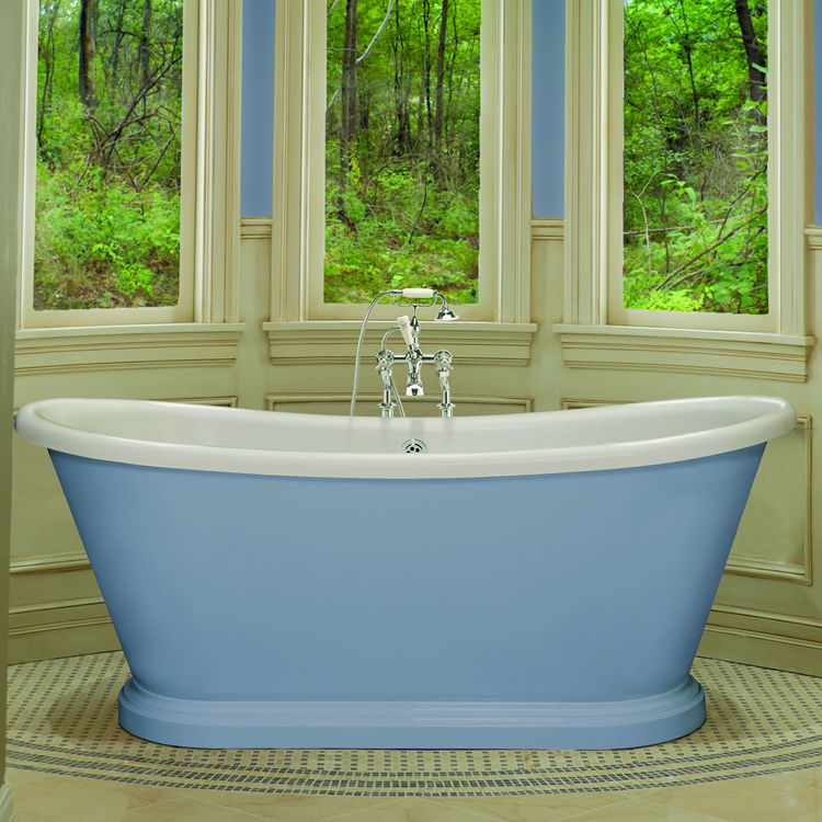 Product Lifestyle image of BC Designs 1700mm Acrylic Freestanding Boat Bath