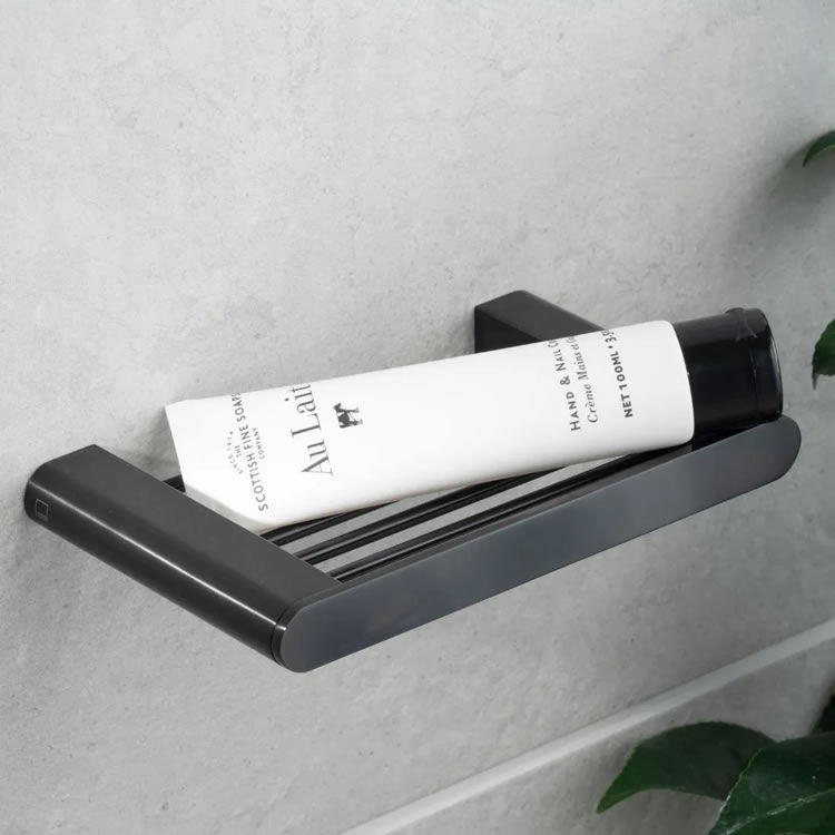 Close up product image of Vado Individual Spa Brushed Black Soap Holder