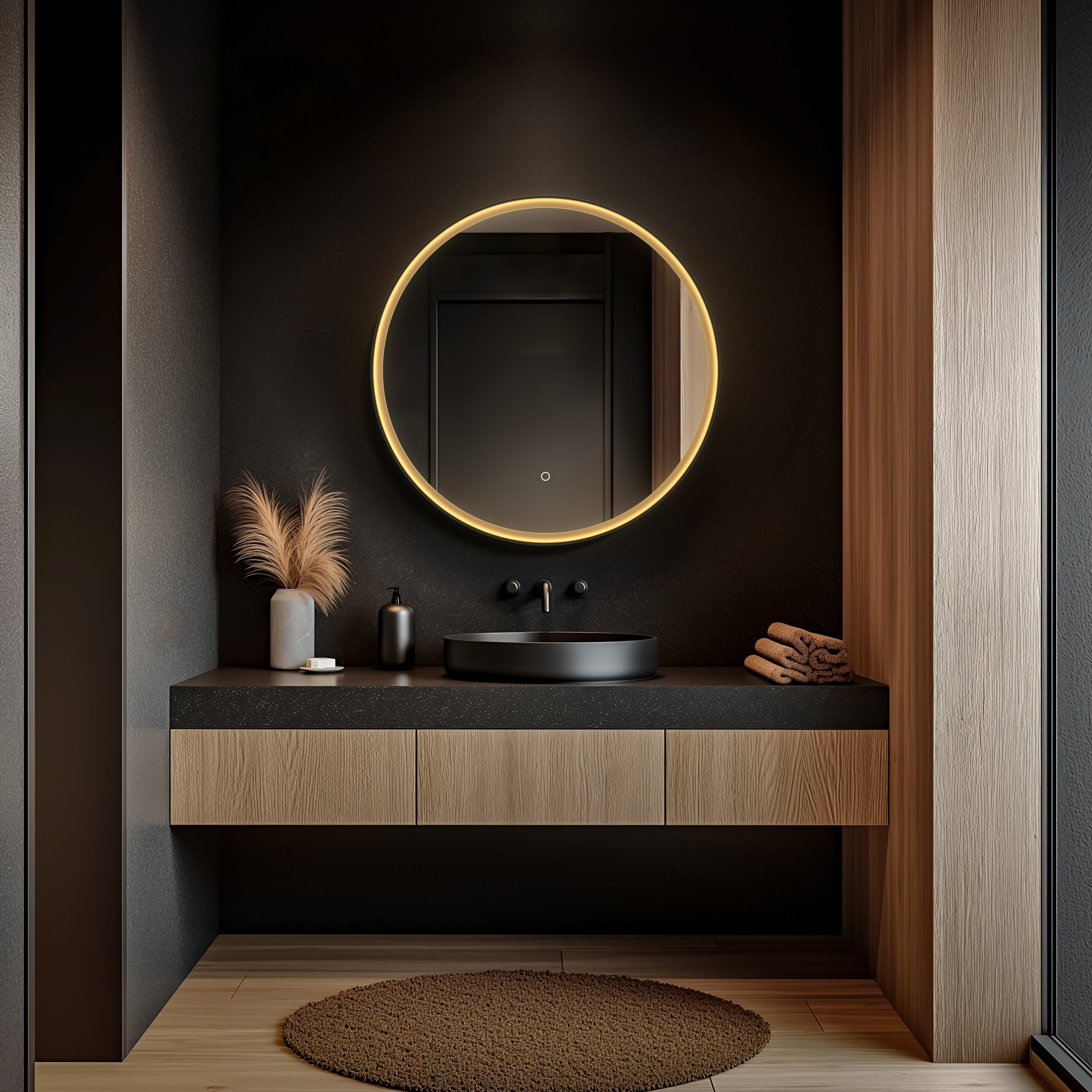 origins living luxor mirror with 3000k led lighting