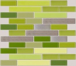 example image of a green metro tiled brick pattern