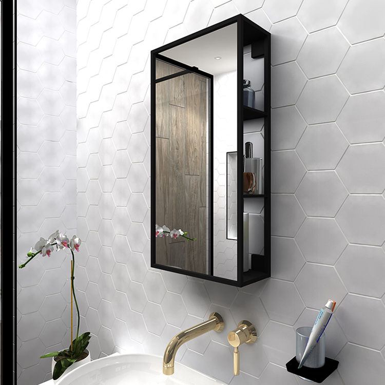 Product Lifestyle image of the Bathroom Origins Dockside Mirror with Open Shelving