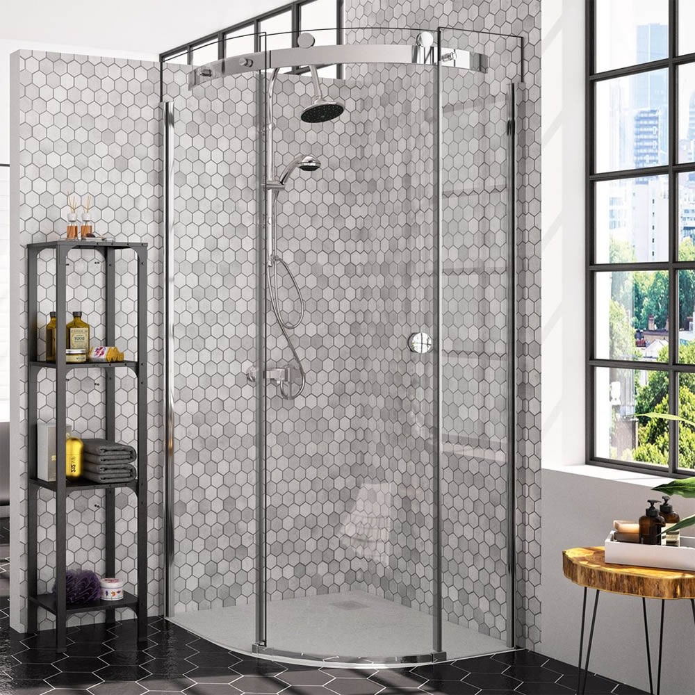 Product Lifestyle image of the Merlyn 10 Series 1 Door Quadrant Shower Enclosure