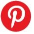 Cut out image of the Pinterest icon