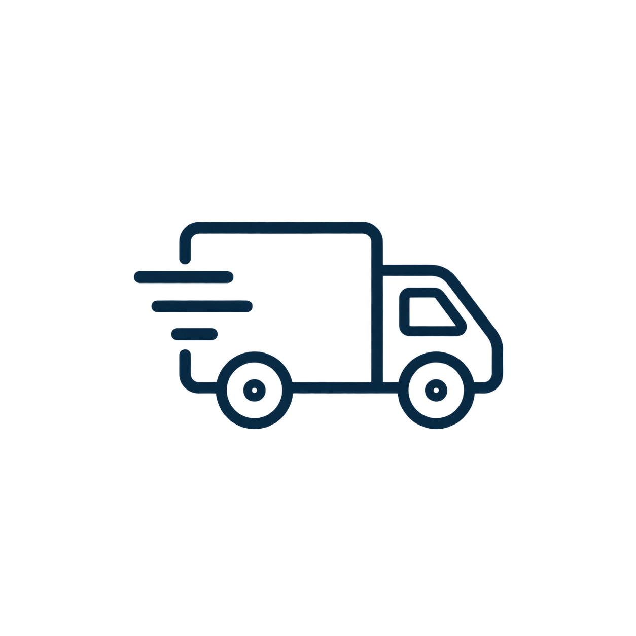 An icon of a delivery truck