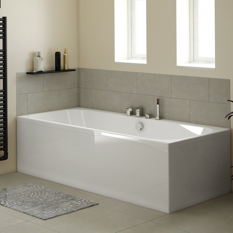 Product Lifestyle image of a Tissino Square Shaped Doubled Ended Bath