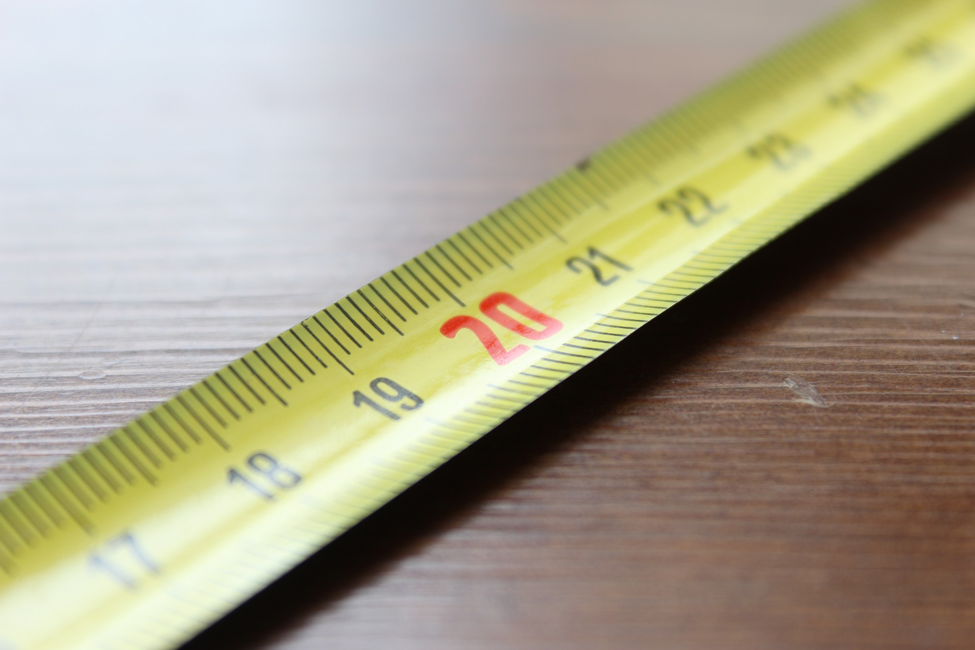 Close up image of a measuring tape