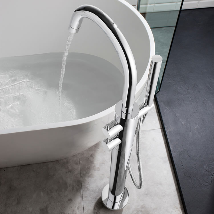Product Lifestyle image of Crosswater Kai Lever Floorstanding Bath Shower Mixer with Kit