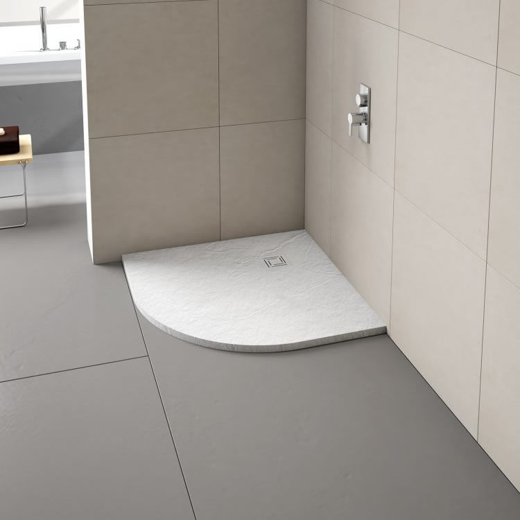 Digital image of a quadrant shower tray