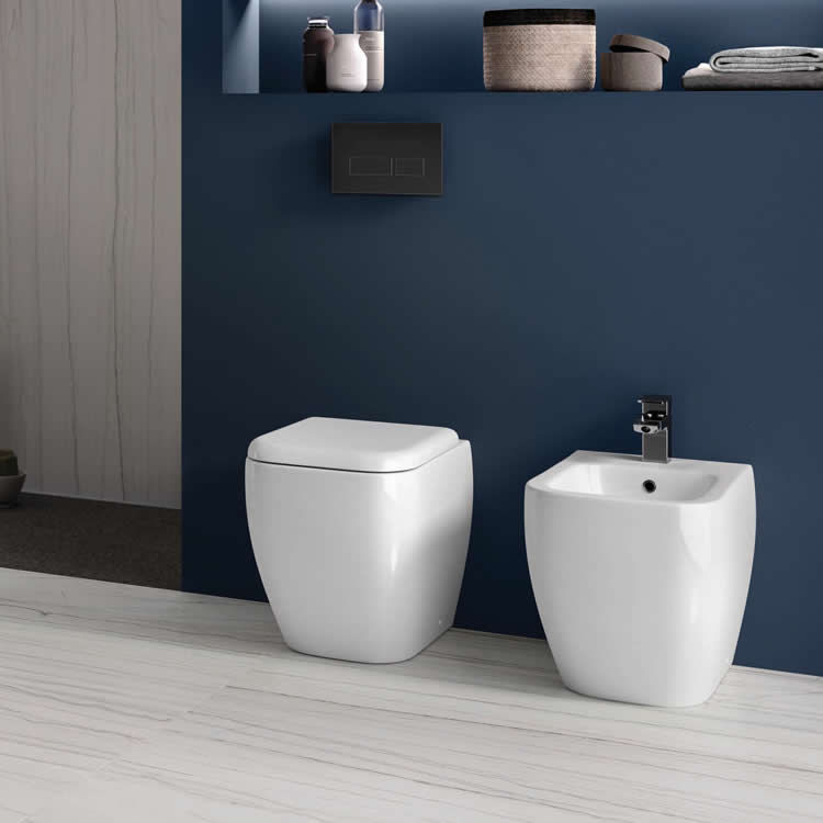 Product Lifestyle image of RAK Metropolitan Back to Wall Toilet and Seat