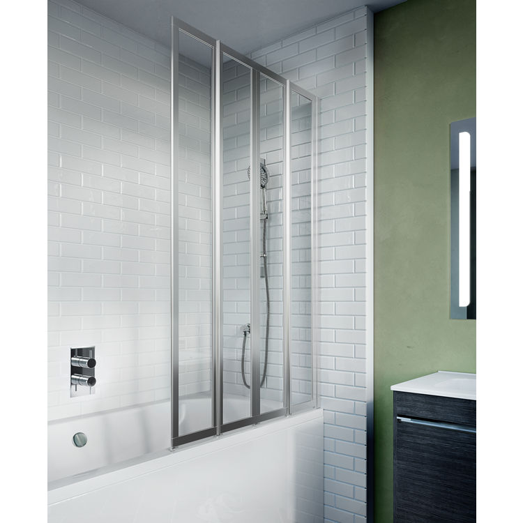 Product Lifestyle image of the Crosswater Kai 6 Folding Bath Screen