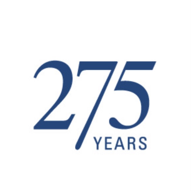 image of text saying 275 Years celebrating the length of time Villeroy and Boch have been in existence in their brand colour and font