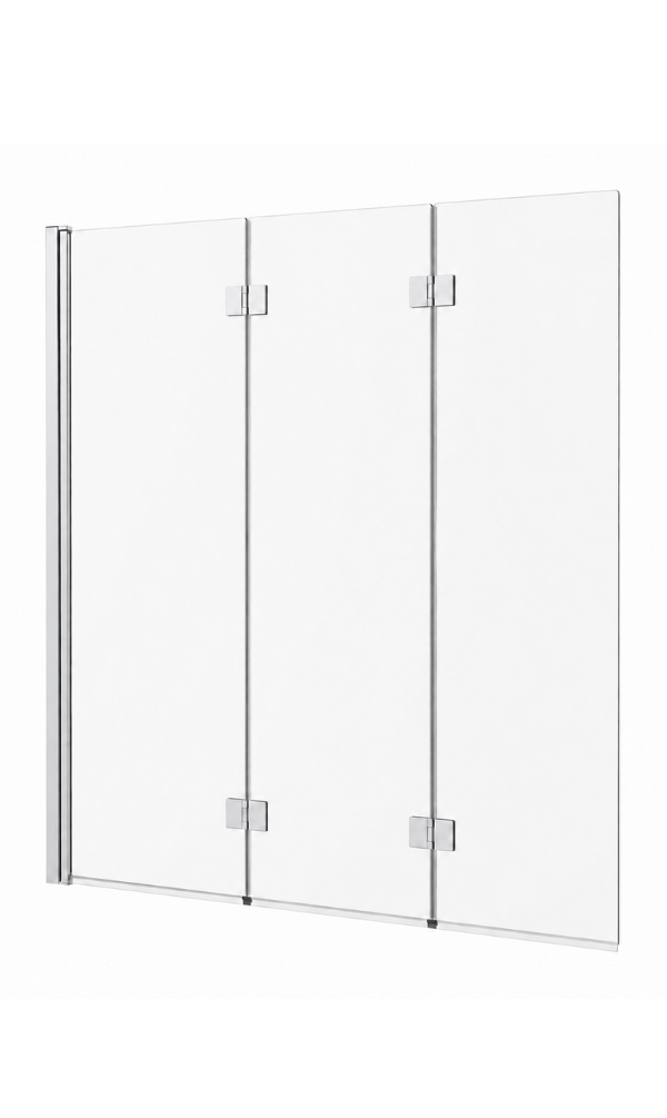 Cut out image of a folding bath shower screen