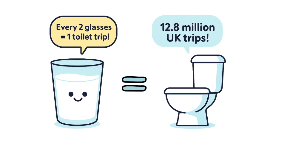 illustration of how many trips santa clause makes on christmas eve