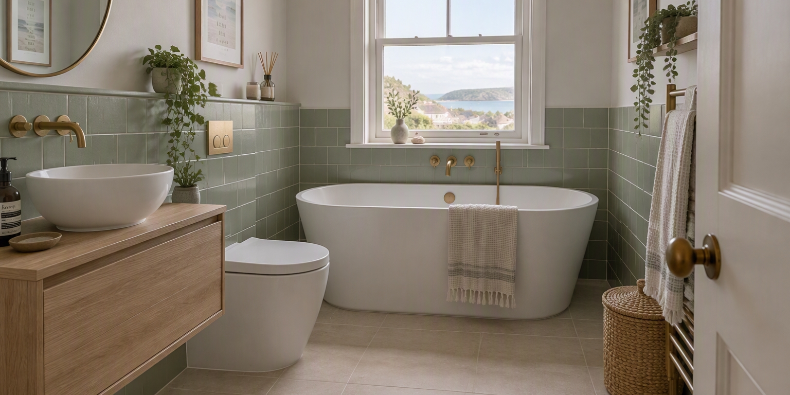 An example of an AI bathroom image made using Microsoft Copilot