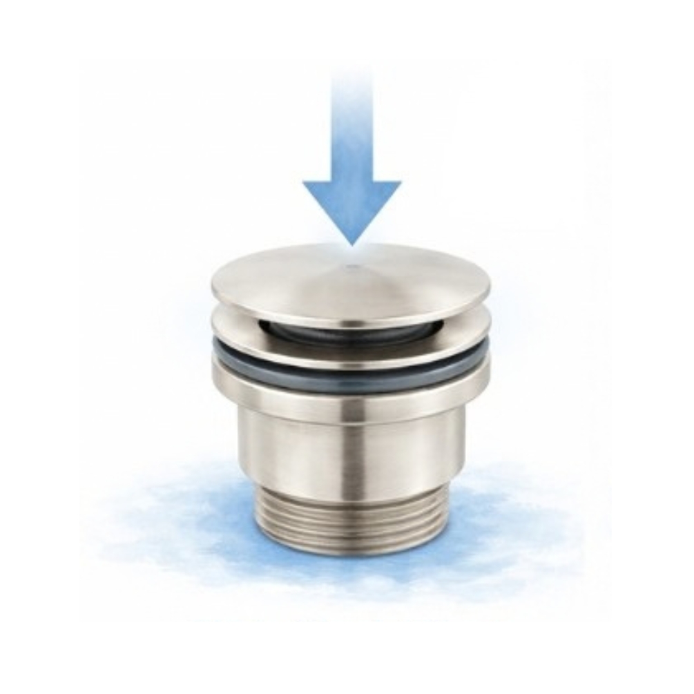 Illustration of a click clack basin waste