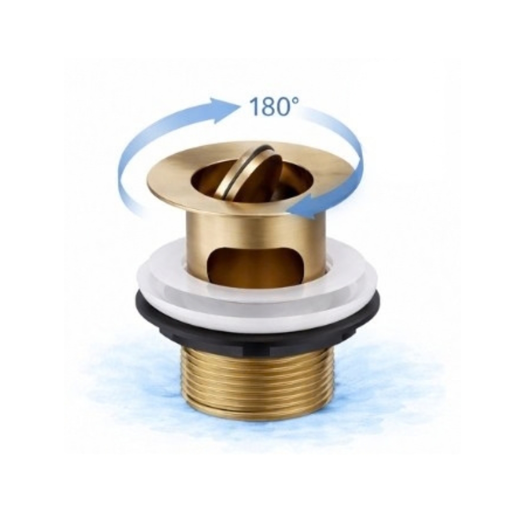 Illustration of a flip top basin waste