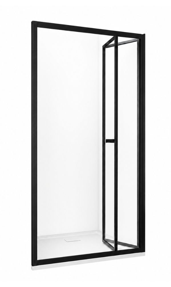 Cut out image of a bifold shower door