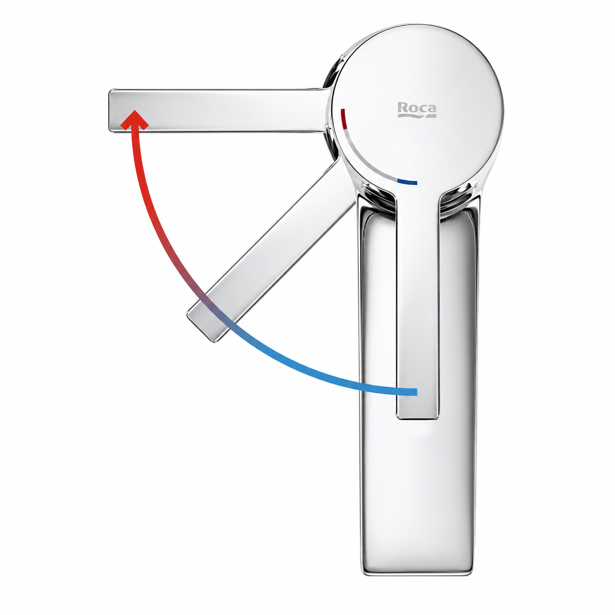 Illustration of a gravity flush toilet cistern