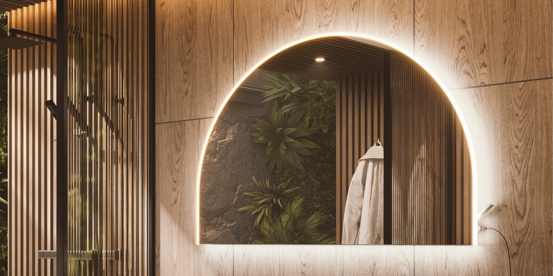 hib. Alba Arch LED mirror