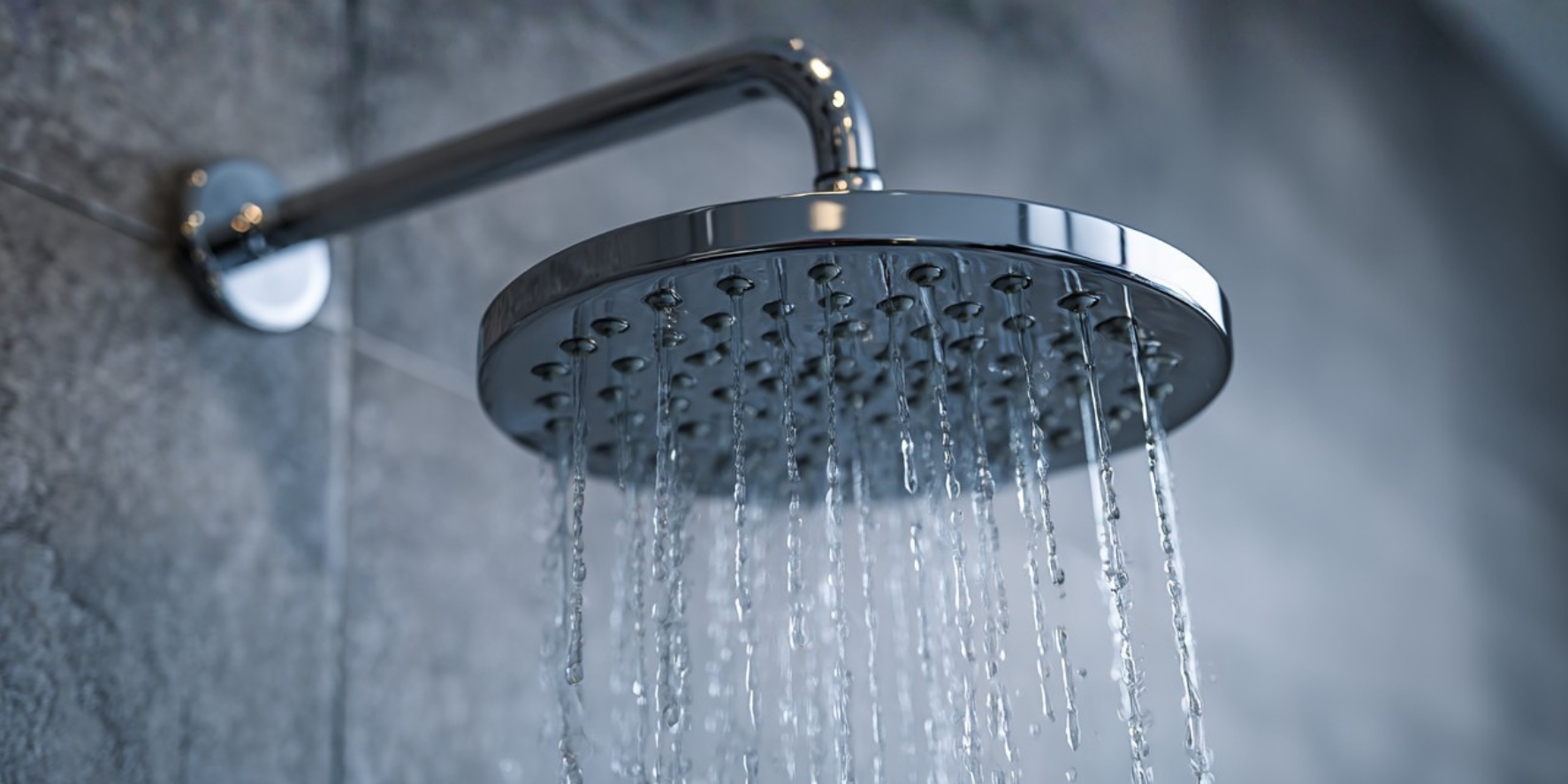 an overhead showerhead with low water pressure