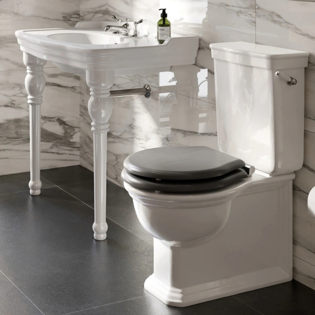 Lifestyle image of the Imperial Regent Close Coupled Toilet & Cistern With Lever
