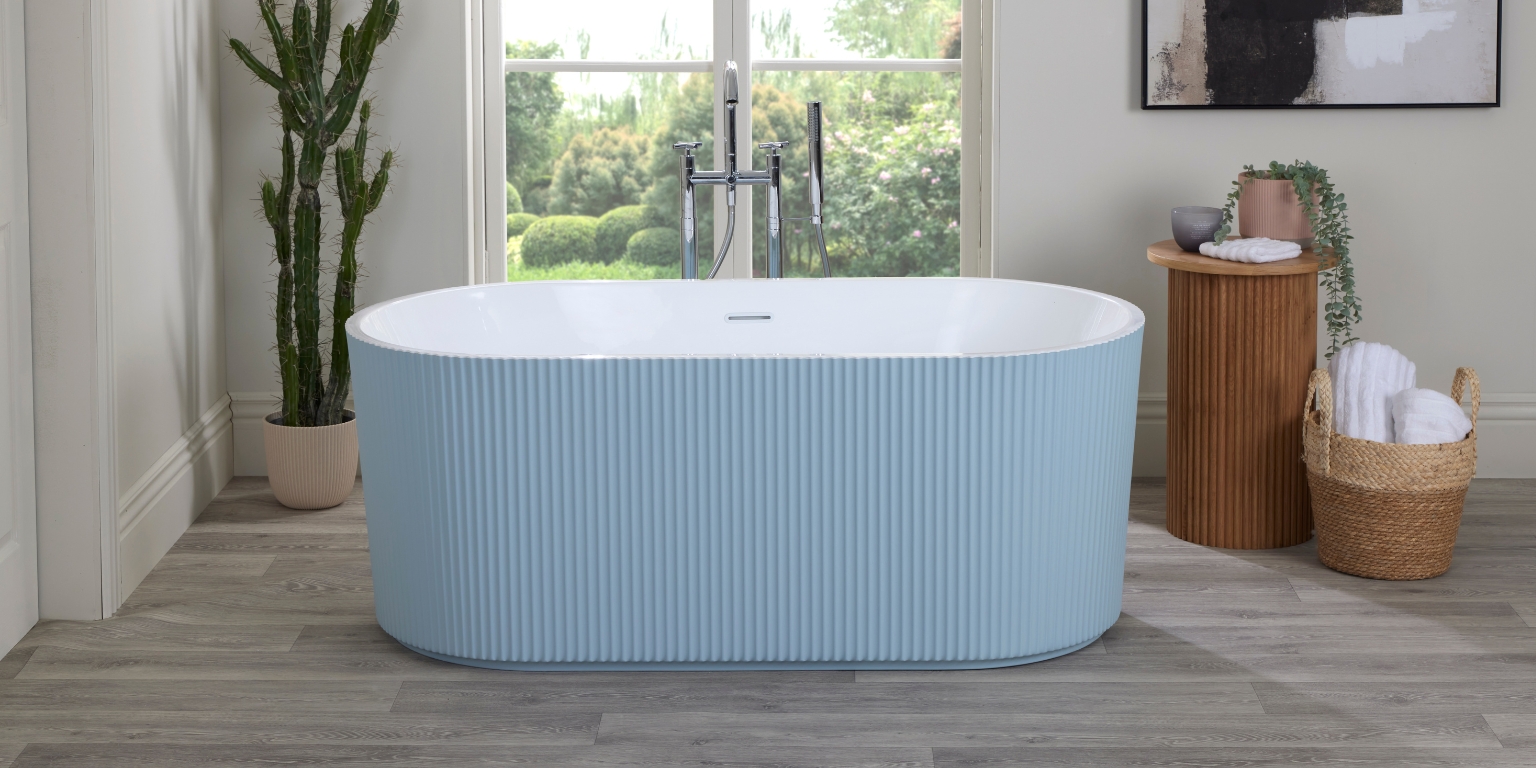 Lifestyle image of the Camden 1500mm Double Ended Freestanding Bath