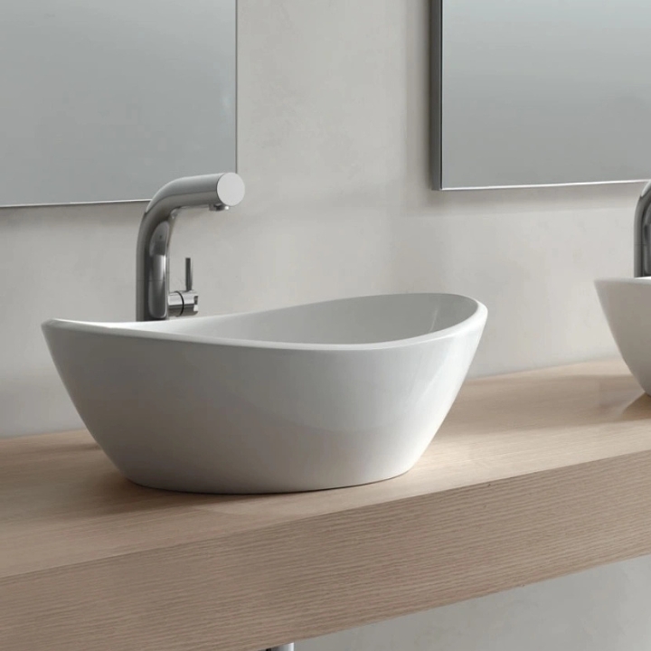 lifestyle image of Victoria + Albert Amalfi 55 Countertop Basin
