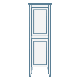 iconography image of a tall bathroom cabinet/tall storage/tall boys