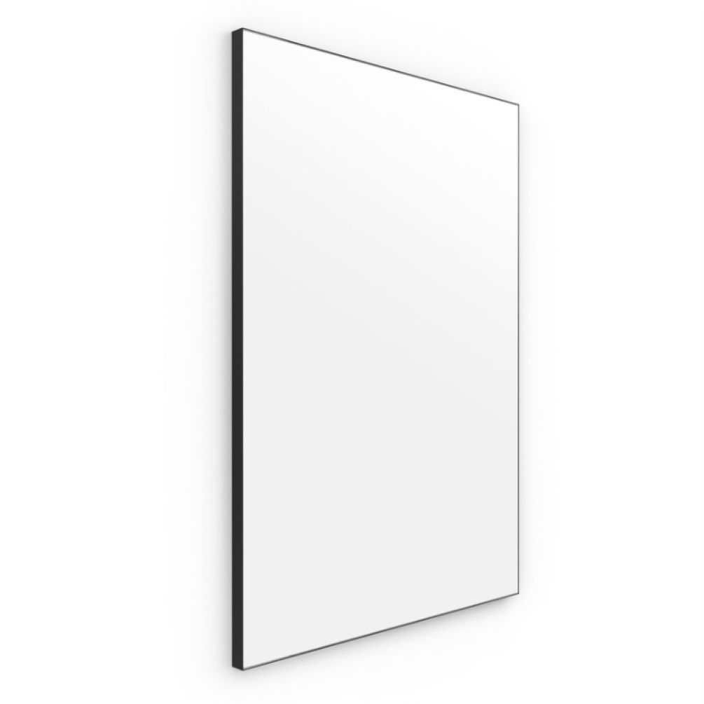 Product Cut out image of Origins Living Tate Black 1000mm Mirror on an angle