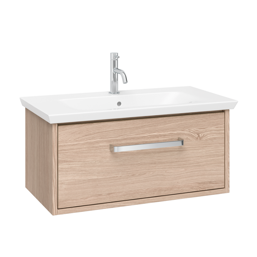 Photo of Crosswater Arena Modern Oak 700mm Console Unit & Basin