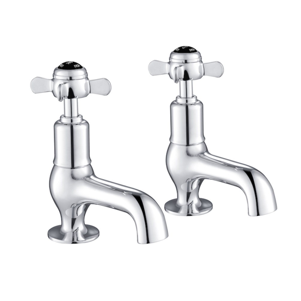 Photo of JTP Grosvenor Pinch Chrome Cloakroom Basin Taps Cutout