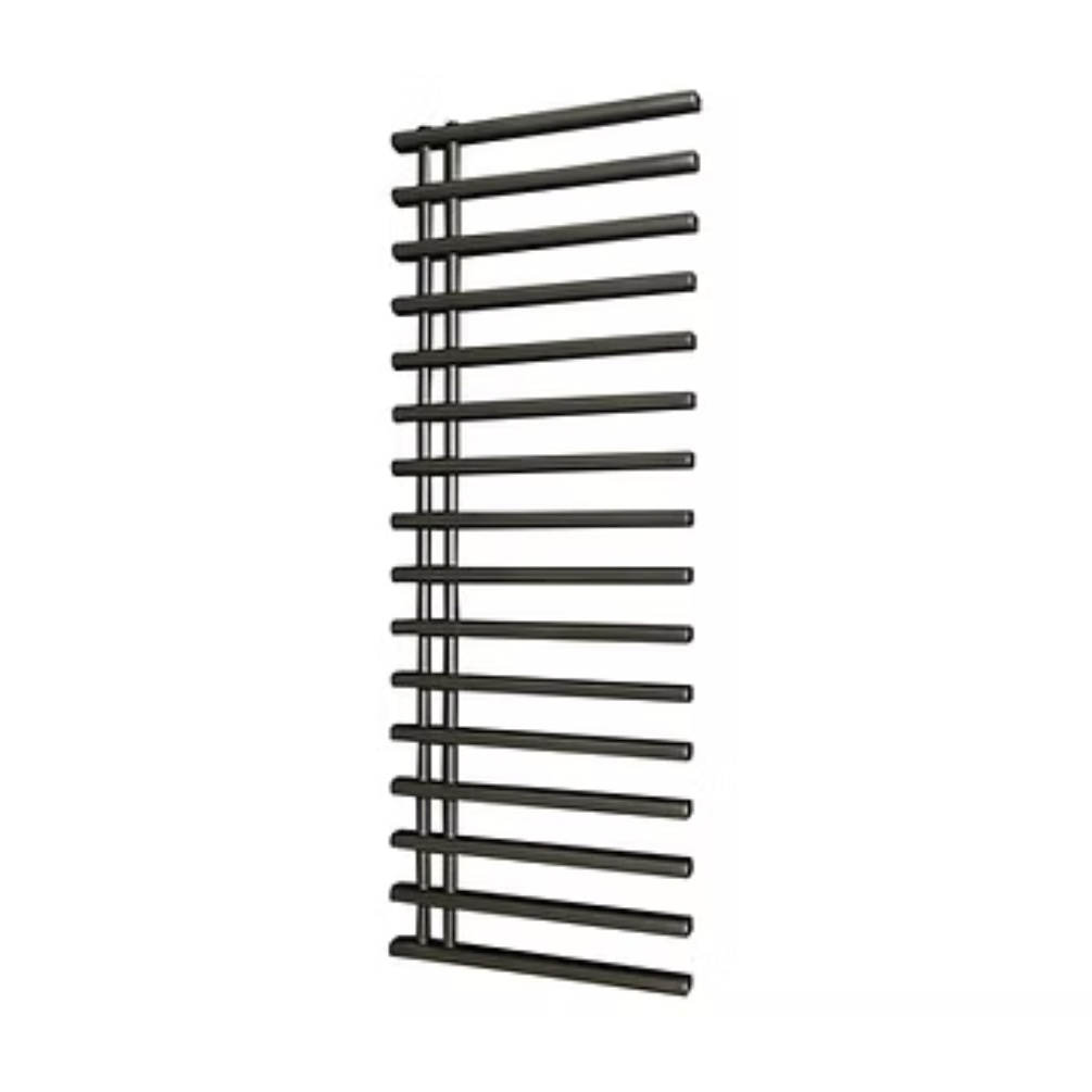 Product cut out image of the Radox Linx 1550mm x 500mm Black Pearl Electric Towel Radiator