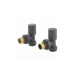 Cutout image of Redroom by Barwick Anthracite Angled Round Manual Radiator Valves