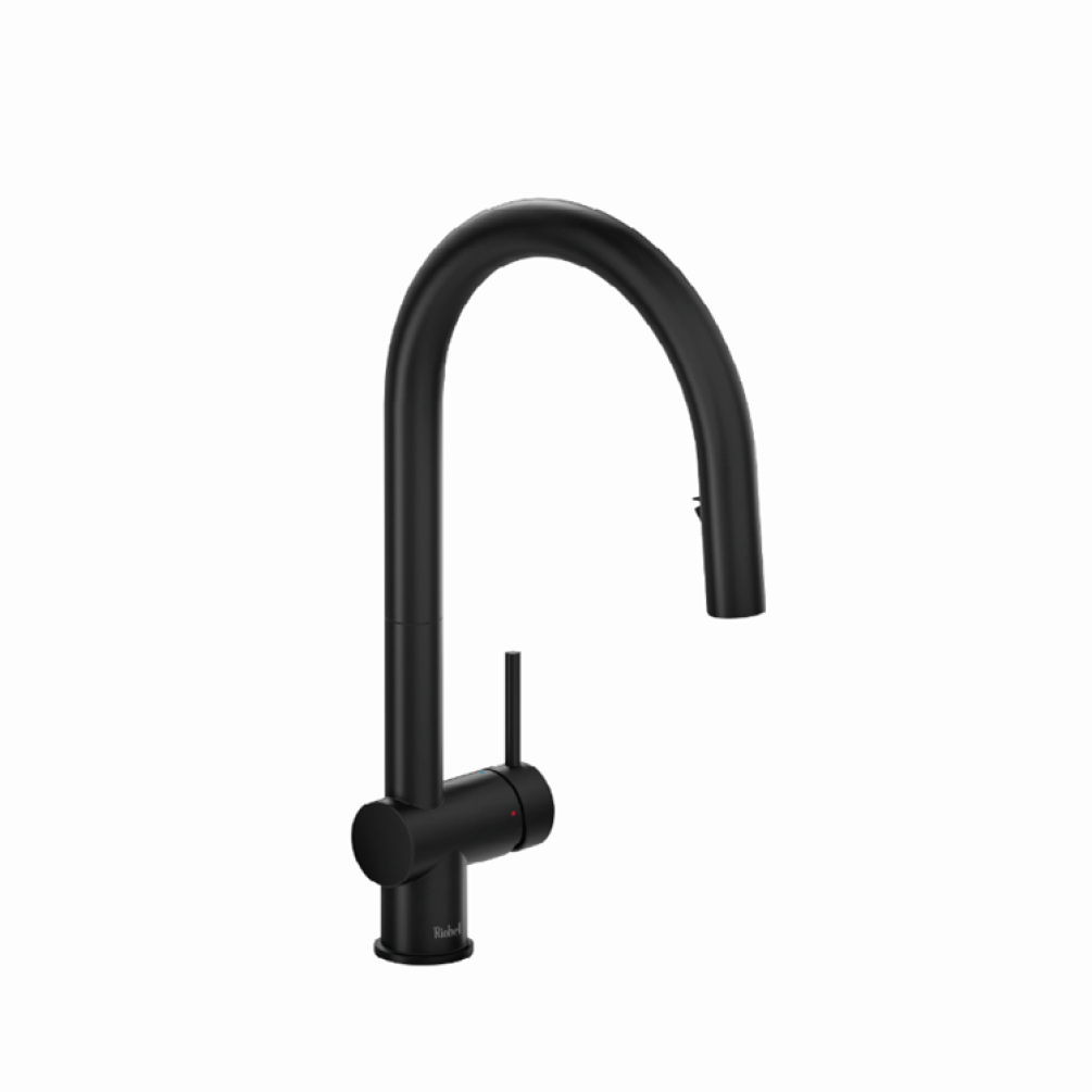 Photo of the Riobel Azure Single Lever Kitchen Mixer in Black