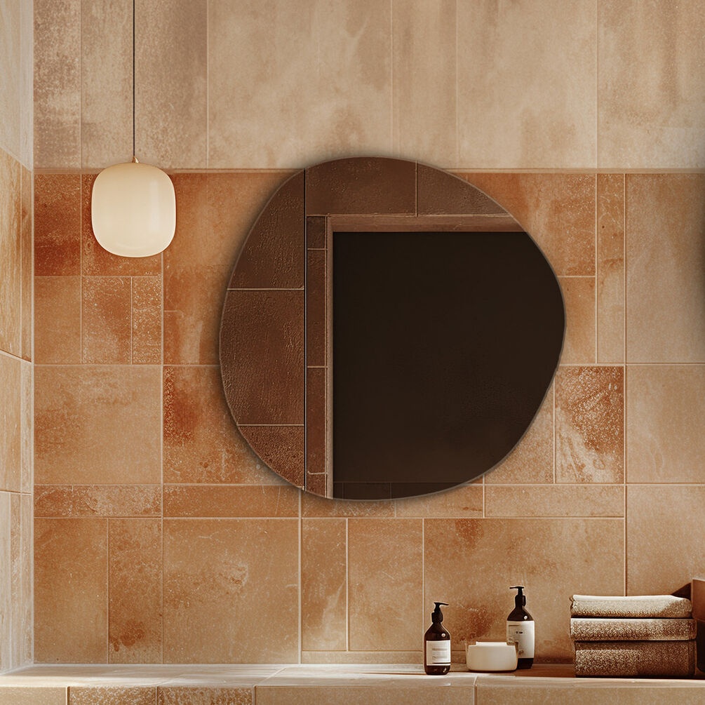 Lifestyle image of Origins Living Slim Organic 600mm Mirror